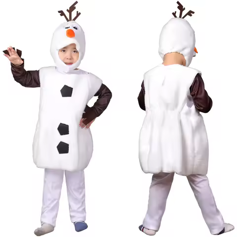 Children's Olaf clothes Frozen Snow lovely snowman dress up kindergarten activities Cosplay Olaf sta