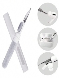 1對藍牙耳塞清潔筆,3合1多功能清潔套裝,配有柔軟刷子,適用於無線耳機藍牙耳機充電盒配件、電腦、鍵盤、相機