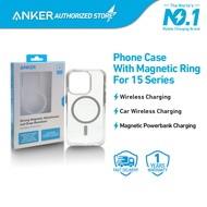 Anker Phone Case With Clear Magnetic Ring For iPhone 15 Series