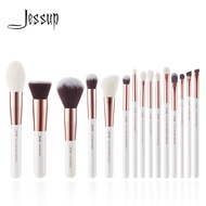 Jessup Individual set White/Rosegold 15Pcs/เซ็ตแปรงแต่งหน้า 15ชิ้น
