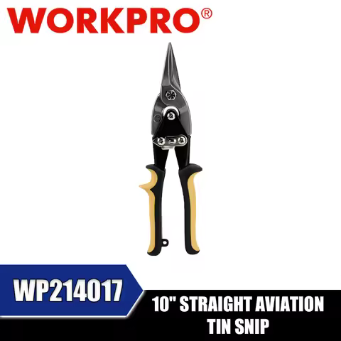 WORKPRO WP214017 10" Straight Aviation Tin Snip Hand Tools