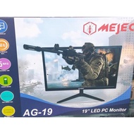 Mejec AG-19 19 Inch Gaming Led Monitor with HDMI+ VGA Ports 75hz