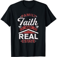 Newest Funny House Broker, Family Faith Real Estate Agent T-Shirt