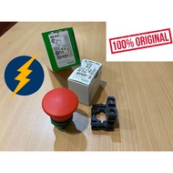 SCHNEIDER XB5AC42 ( ZB5AC4 + ZB5AZ102 ) Ø40 mushroom pushbutton head Ø22 spring return 1NC