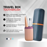 Travel Toothbrush Set Container Box Portable Set Wash Cup Brushing Simple Toothbrush Cylinder Contai