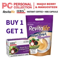 BUY 1 GET 1 Bundle Revitalife Maqui Berry & Mangosteen Coffee + HBS Capsule (PC Personal Collection)