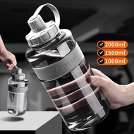 CEASIF6 Drinking Bottle, with Straw Plastic Sports Water Bottle, Outdoor Large Capacity 2L/1.5L/1L/0