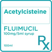FLUIMUCIL Acetylcysteine 100mg/5mL Syrup 100ml [PRESCRIPTION REQUIRED]