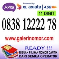 Nomor Cantik Axis 11 Digit Axiata Prabayar Support 4.5G Jaringan XL Nomer Kartu Perdana 0838 12222 78