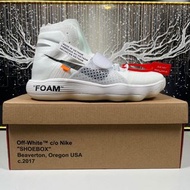👟實拍 Nike React Hyperdunk HD 2017 Flyknit x OW Off-White Virgil The Ten 白色 Size：40 40.5 41 42 42.5 43