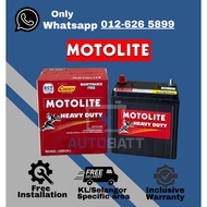 [ Installation Provided ] Century Motolite Heavy Duty NS40ZL | 38B20L Car Battery Bateri Kereta Kanc