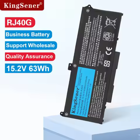 KingSener RJ40G Laptop Battery For DELL Latitude 5520 5420 Precision 3560 Series P104F P137G 01K2CF 