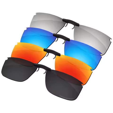 ELuxonsight Polarized Clip-on Sunglasses Clip onto Eyeglasses for Oakley Socket 5.0 OX3217-57 Sungla