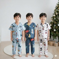 Kids Pyjamas Boys Children's Pajamas Sleepwear 3-Piece Economy Package for 1-10 Years
