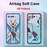 For Asus ROG 7 Crystal Case For Asus ROG Phone 7 HD Painted Air Bag 360 Protect Matte Back Shell For Asus ROG7 Phone Cover For Asus ROG Phone7