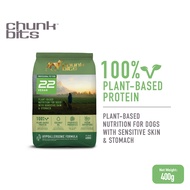 CHUNKBITS Vegan 22 Dog Dry Food - Non GMO Soy Protein (400g)