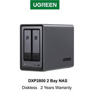 UGREEN NASync DXP2800 2 BAY NAS, Intel N100 4 Cores 4 Thread Processor, 8GB Ram, 2.5Gbe Lan, HDMI 4 
