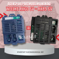 Receiver + Remote Control RX60/RX18/RX89 6Volt (modul PCB) mobil mainan akiplikoPMBUnikid
