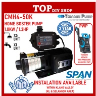 CMH4-50K 1.0kW 1.3HP Tsunami Water Pump Automatic Home Living Water Pump Home Pam Air Rumah Automati