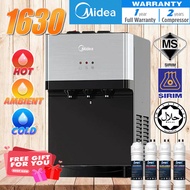 Midea Mild Alkaline 1630 / 2568 Tabletop Water Dispenser Hot Normal Cold - 4 Jakim Halal Filter-Comp