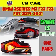 BMW M2 F22 F23 F87 2014-2021 Dynamic Led Tail Lamp Taillamp Taillight Light Running Signal