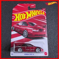 Hot Wheels Honda Civic Si Red 2022 Silver Series Honda Collections Hotwheels J-Imports Honda Civic D