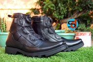 Sepatu PDH Boa - Sepatu Boa PDH - Sepatu PDH Tali Putar - Sepatu PDH Kulit Dop Semir