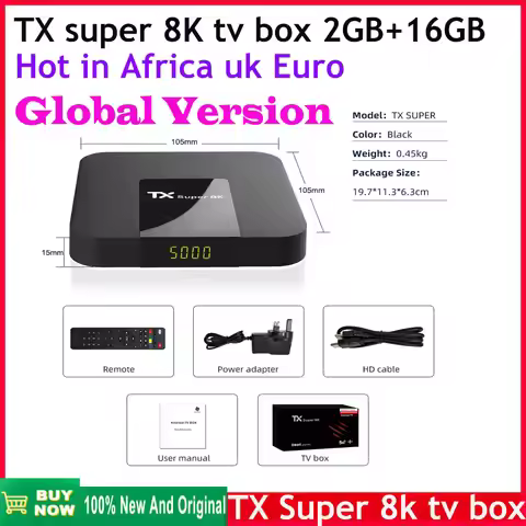 [Genuine] Super value Android11 Smart TV Box TX Super 8K TV box Global Market version Media Player 2