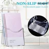 NOVAGEAR​ A6 Brochure Holder, Plastic Acrylic Pamphlet Holder, Convenient Clear Portable Organizer F