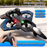 Remote Control Model Aircraft Fighter Quadcopter Drone Children's Toy Foam Aircraft Blue Red RC Plan