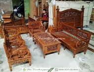 Kursi Tamu Arimbi Ukiran classic / Kayu Jati Mebel Jepara