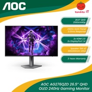 AOC AGON PRO AG276QZD 26.5" QHD 240Hz OLED Gaming Monitor