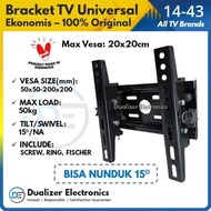 Bracket TV LED 17 19 20 21 24 25 28 32 34 40 42 43 Inch Smart Android
