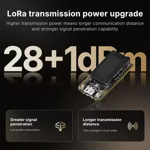 ABUO-Lora 32 V4 ESP32 SX1262 0.96Inch OLED Solar Powered Dev-Board Wifi Lora BLE Meshtastic Mesh Net
