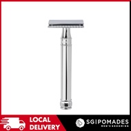 Edwin Jagger - DE Series - DE89 Chrome Double Edge Safety Razor (Long Handle)-SGPOMADES