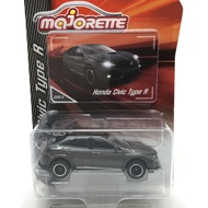Majorette Honda Civic Type R-Dark Grey Color /Wheels D6SBCL /scale 1/58 (3 inches) Package with Card