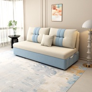 Spring home โซฟาปรับนอนได้ โซฟาพับได้3ฟุต 4ฟุต 5ฟุต โซฟานอน โซฟา โซฟาเบดขนาด พร้อมหมอน 2 ใบ เตียงโซฟาปรับระดับได้ ด้วยการจัดเก็บ sofa bed