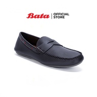 Bata บาจา รองเท้าคัทชู รองเท้าลอฟเฟอร์หนัง Loafers รองเท้าหนังหุ้มส้น สำหรับผู้ชาย รุ่น Frame สีน้ำตาล 8414119