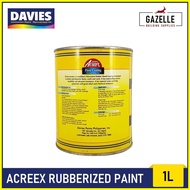 ♧ ❂ ⊙ Davies Acreex Rubberized Floor Paint Crystal Blue - 1L