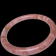 薔薇輝石 手鐲 全粉玉化 老礦原礦 內徑 56mm 玫瑰石 手環 桃花玉