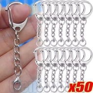 10/30/50Pcs Mini Zinc Alloy Lobster Clasp Key Ring - Fashion Jewelry Accessories - DIY Bag Doll Pend
