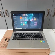 Laptop Asus S451Lb, Core I5-4200U, #Doublevga, Lengkap