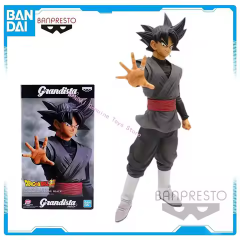 Original Bandai Dragon Ball Super Grandista Nero Goku Black Zamasu PVC Action Figures Decorative Mod