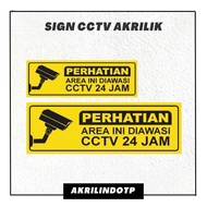 Custom Acrylic CCTV Sign Attention Acrylic CCTV SIGN ACRYLIC CCTV 24 HOURS ACRYLIC SIGN/ CCTV SIGN/