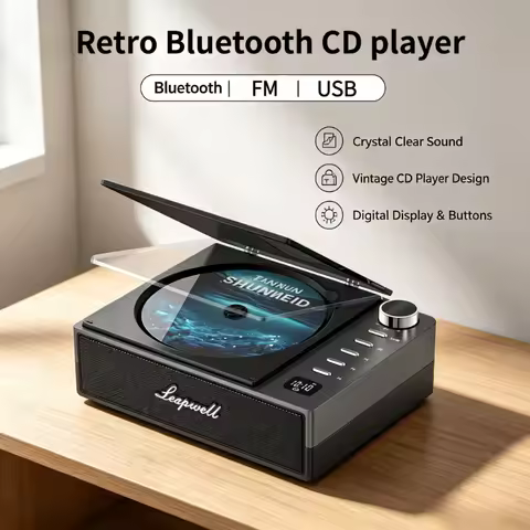 Portable CD Player With Remote Control And Hi-Fi Speakers CD-R Cd Walkman Playerplayer As Cd MP3