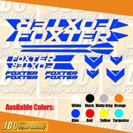 ◎Foxter bikes  set 2 Vinyl Stickers
