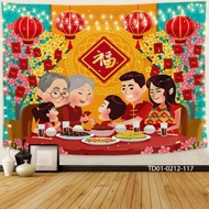 Canvas paintings, Backdrop CNY, CNY 2025 SILK FABRIC PAINTINGS