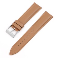 ↂ◐ สายนาฬิกาหนังแท้สำหรับ Omega X Swatch Joint Moonswatch Strap Men Women Smooth Cowhide Quick Relea