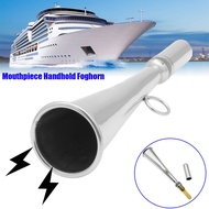 Marine Boat Handheld Foghorn Stainless Steel Fog Horn Removable Mouthpiece Accessory Yacht Marine Sa