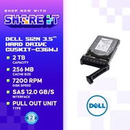 Dell 2TB 7.2K RPM NLSAS 12Gbps 512n 3.5in Hot-plug Hard Drive DP/N:C36WJ,R000K